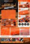 22 Compartment Orange Organizer Multi-Purpose Material Organizing Box with Transparent Lid - 3