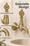 Golden Rice 180 °   Rotating Hammam Kurna Faucet Decorative Hammam Bathroom Sauna Ottoman Fountain - 4