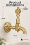 Golden Rice 180 °   Rotating Hammam Kurna Faucet Decorative Hammam Bathroom Sauna Ottoman Fountain - 5
