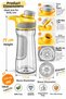 Hobby Transparent Sports School Office Unbreakable Water Bottle, Detox Water Bottle with Strainer Water Bottle 530 ml - 4