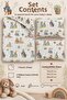 100% Cotton Cute Rabbits Patterned Baby Elastic Sheet Set - 2 Pillowcases 60X120 / 70X120 / 70X110 Mother's Side - Park Bedding - 2