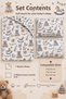 100% Cotton Teddy Bear Patterned Baby Elastic Sheet Set - 2 Pillowcases 60X120 / 70X120 / 70X110 Mother's Side - Park Bedding - 2