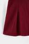 Burgundy Fitted Velvet Cotton Girls' Plain Woven Skirt Tkdaw27Et00005 - 6