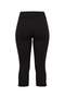 Siyah Dalgıç/Scuba LYCRA® ADAPTIV™ Yırtmaçlı Kapri Boy Örme Spor Tayt THMAW27TY00017 - 3