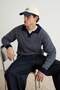 Lacivert Casual Regular Polo Yaka Dokulu Triko Kazak TMNAW25KZ00007 - 2