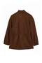 Brown Oversize Suede Jacket Coat Twoaw27Mo00018 - 12