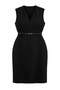 Black Woven Plus Size Dress Tbbaw27Ah00072