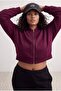 Plum Crop Oversize Knitted Sweatshirt Tbbaw27Ao00002 - 4