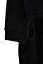 Black Crop Boy Elastic Waist Adjustable Fleece Inside Large Size Tracksuit Set Tbbaw26Ts00012 - 5