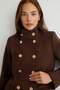 Brown Fitted Coat Twoaw27Kb00036 - 3