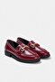 Bordo Metal Aksesuar Detaylı Kadın Loafer Ayakkabı TAKAW26LA00007 - 2