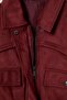 Bordo Regular Kalıp Kemer Detaylı Süet Ceket Mont TWOAW27MO00020 - 7
