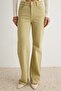 Premium Tan High Waist Less Stretch Wide Leg Jeans Twoss26Je00153 - 3