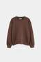 Light Brown Girls' Plain Knitted Sweatshirt Tkdaw27Sw00072