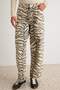 Multicolor Zebra Pattern High Waist Barrel Jeans Twoaw27Je00265 - 3