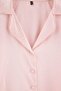 Pink Leopard Patterned Jacquard Satin Woven Pajama Set Thmaw27Pt00194 - 2