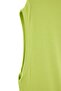 Lime Stand Collar Sleeveless Viscose Knitted Plus Size Blouse Tbbaw27Af00068 - 2