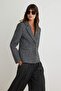 Anthracite Fitted Cashmere Blazer Jacket Twoaw27Bc00043 - 2
