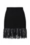 Siyah Etekcu Dantelli Siyah Mini Etek TWOAW27ET00058 - 7
