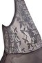 Gray Thin Straps Glittering Lace 2-Piece Dressing Gown Tulle Babydoll Thmaw27Ll00021 - 3