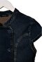 Koyu Mavi Düğme Detaylı Denim Bluz TWOAW27BZ00311 - 6