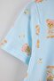 Teen Blue 100% Cotton Teddy Bear Patterned Knitted Pajamas Set Thmss26Pt00025 - 7