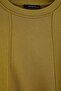 Wardrobe Essentials Light Khaki Stitching Detailed Oversize Patch Detailed Knitted Sweatshirt Twoaw27Sw00077 - 7