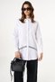 Lace Trimmed Cotton Tunic Optical White