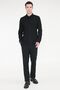 Men's Black Non-Iron Non-Marking Tie-Waist Jogger Pants Slim Fit