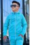 Boy's Scuba Unlimited Double Stripe Hooded Raglan Sleeve Diving Fabric Tracksuit Set Esf7024 - 6