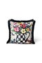Floral Vase Patterned Fringed Throw Pillow Cover Decorative Floral Patterned Throw Pillow 43X43 cm