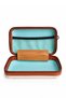 Women's Shoulder Strap Cosmetic Bag Makeup Organizer Travel Bag Beige 18X11,5X7 cm - 6