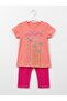 Girl/Boy 2-6 Years Old Short Sleeve Capri Set 2-Piece Cotton Summer Bottom Top Set - 3