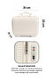 32*25*16 Easy-To-Carry Cosmetic Suitcase White - 8