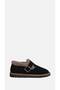 Vayne Genuine Leather Flat Sole Women's Lover Furry Black Suede - 5