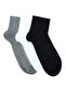 Short Socks Plain Combed Cotton Men's Short Socks 3 Pairs Pack Seamless Toe Socks K.Konç Combed Cotton Men's Socks 3 Pairs Pack Seamless - 2