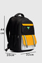51955 School Backpack Student Daily Travel Holiday Sports Walking Trip Black - 8