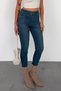 Women's Vintage Blue Super Skinny Fit High Waist Lycra Stretchy Jean Denim Pants Jenni̇e-2014 - 7