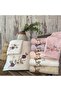 (Set of 6) Premium 3D Embroidered Bamboo Special Boxed 50X90Cm. Çeyizlik El Face Towel Set (70% Bamboo, 30% - 6