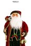 Christmas Santa Claus with Red and Green Fur Decoration 90 cm - 3