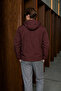 Men's Premium Comfort Lined Burgundy Raincoat & Windbreaker - 5