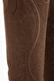 Hero Brown Suede Embroidered Cowboy Boots - 5