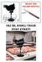 20 Pieces of Erasable Mini Price Tags with Stand, Chicken Price Tag, Butcher Tag, Butcher Counter Tag with Writing Pen