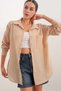 20153 Single Pocket Oversize Linen Shirt - A.beige - 4