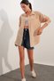 20153 Single Pocket Oversize Linen Shirt - A.beige - 3