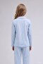 100% Cotton Bowknot Patterned Long Sleeve Pajama Top Flexible Waist Long Pajama Bottoms Girls I1882A826Au - 5