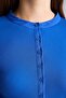 Fitted Basic Ribbed Camisole Long Sleeve Henley Collar Basic T-Shirt I5711Ax26Au - 4