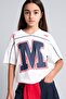 100% Cotton Regular Fit V-Neck Printed Short Sleeve T-Shirt Girls I1645A826Au