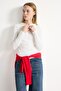 Fitted Basic Ribbed Camisole Long Sleeve Henley Collar Basic T-Shirt I5711Ax26Au - 3