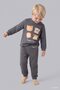 100% Cotton Printed 2-Piece Pajama Set Long Sleeve Top and Bottom Baby Boy I1434A526Au - 2
